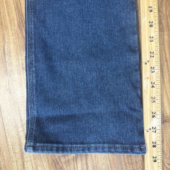Wrangler Riggs Jeans Womens 8x30 Medium Wash Denim Lined Stretch Workwear Strong - Picture 5 of 7